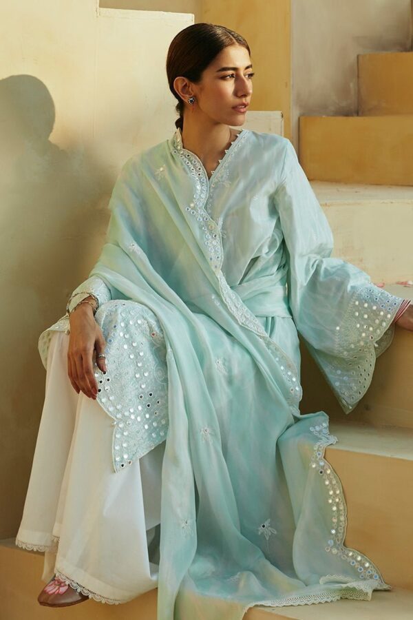 Cross Stitch Whisper Mint 3 Piece Lawn Embroidered Suit