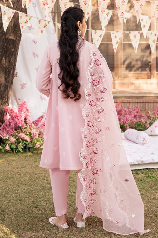 Cross Stitch Cameo Pink 3 Piece Embroidered Jacquard Suit