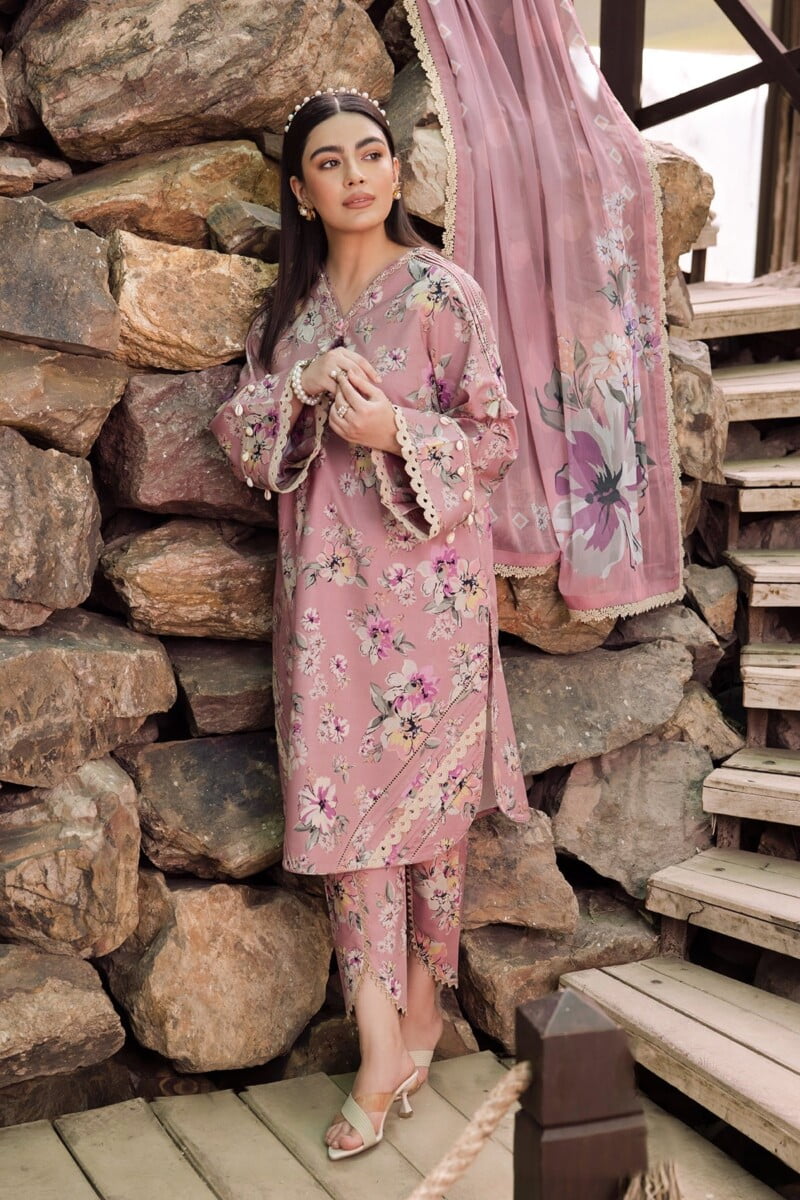 Alizeh Af-Pl-6011-Camelia Sheen Printed Lawn Collection 2024