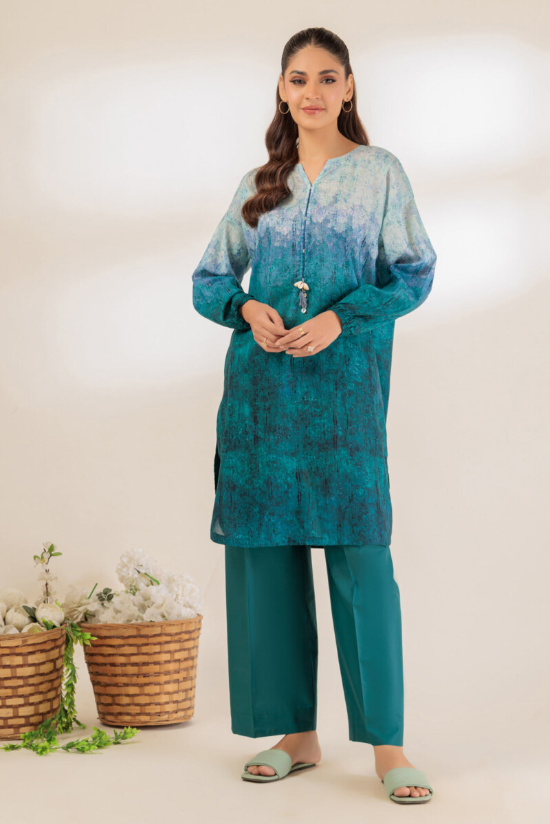 Bonanza Satrangi Blue Lawn 2 Piece 6s24b2p269 Co Ord Sets