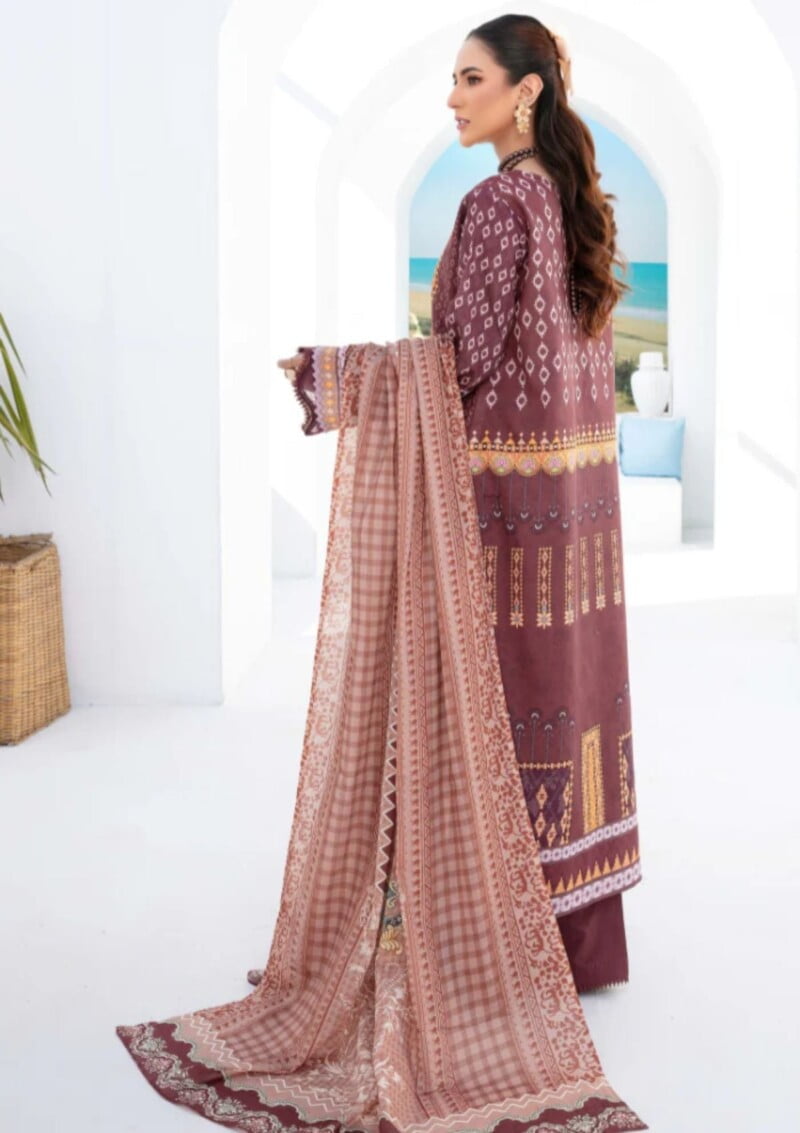 Humdum Saira Bano Hb24 08 Lawn Collection