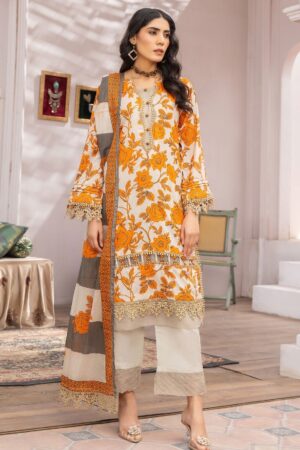 Humdum Rang E Noor Hrn 07 Lawn Collection