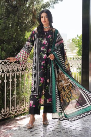 Elaf Premium Printed EEP 02A Dark Floral Lawn Collection 24