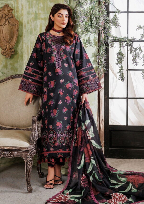 Alizeh Maahi Vol 2 Embroidered Printed Af 7012 Nuha Lawn Collection 24