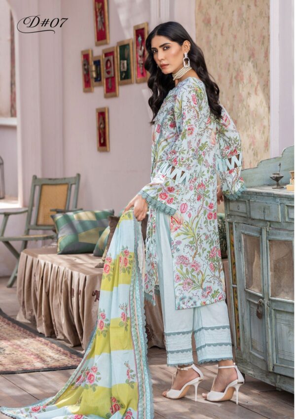 Humdum Rang E Noor Hrn 08 Lawn Collection