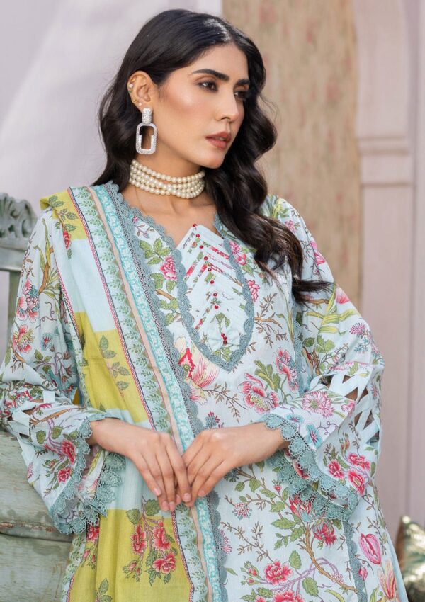 Humdum Rang E Noor Hrn 08 Lawn Collection