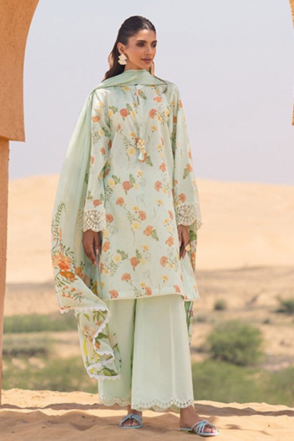 Cross Stitch Aqua Glaze 3 Piece Printed Lawn Suit