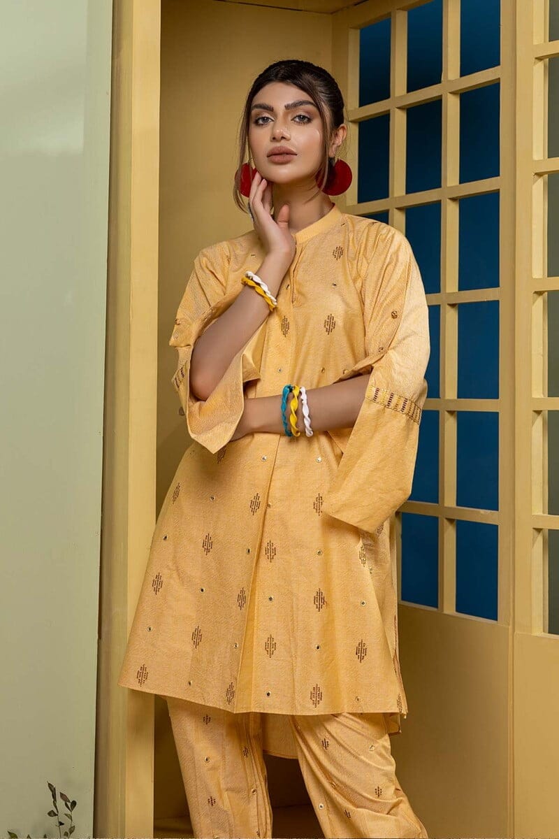 Charizma 2 Pc Embroidered Lawn Shirt With Cotton Toruser Cnp22 100