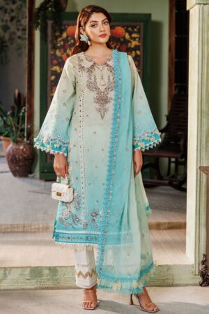 Alizeh Maahi Vol 2 Embroidered Printed AF 7016 Zari Lawn Collection 24