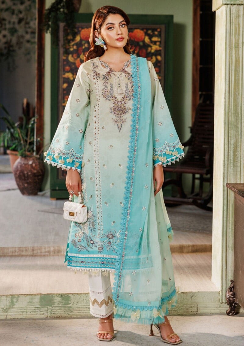 Alizeh Maahi Vol 2 Embroidered Printed Af 7016 Zari Lawn Collection 24