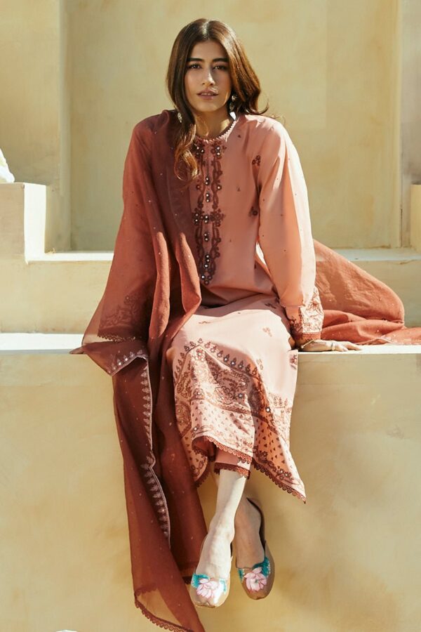 Cross Stitch Arid Sand 3 Piece Lawn Embroidered Suit