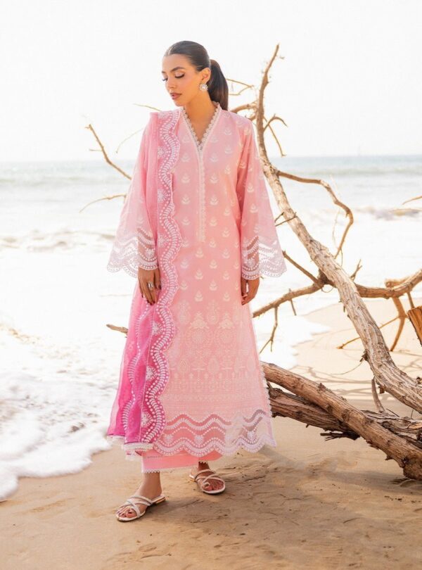 Zainab Chottani D-08B Amyra Embroidered Chikankari Lawn 3Pc Suit Collection 2024