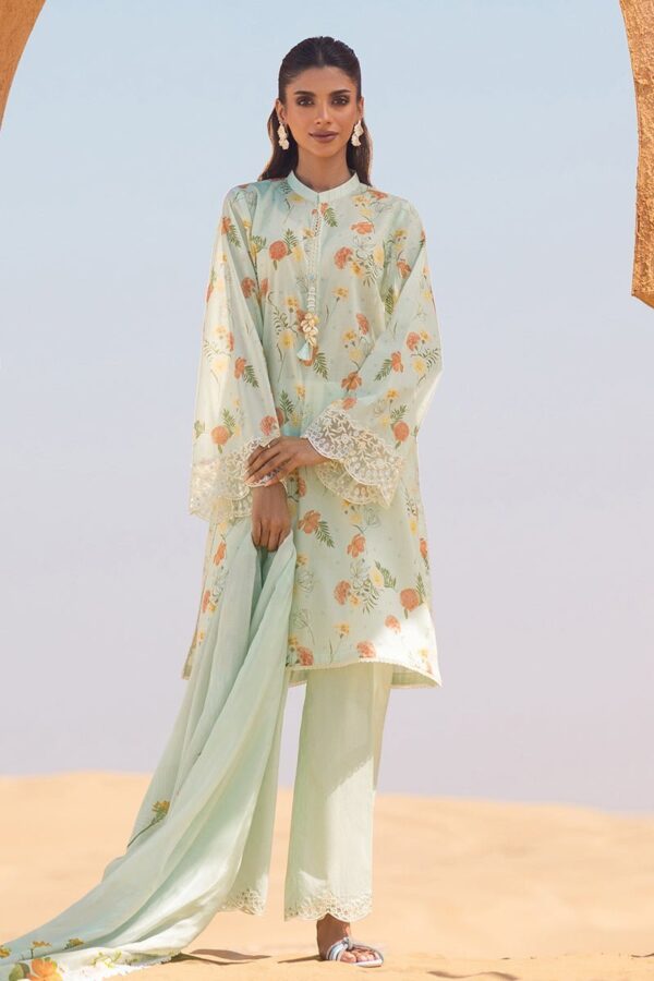 Cross Stitch Aqua Glaze 3 Piece Printed Lawn Suit