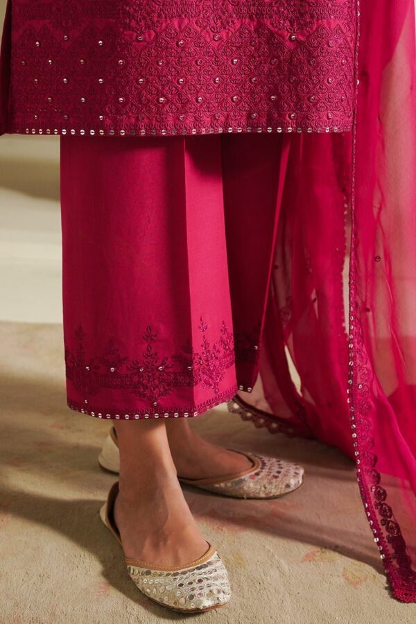 Cross Stitch Fuchsia Blush 3 Piece Embroidered Lawn Suit