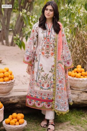 Asim Jofa Jp24 08 Prints Vol 2 Premium Lawn Collection