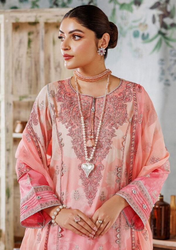 Alizeh Maahi Vol 2 Embroidered Printed Af 7011 Mala Lawn Collection 24