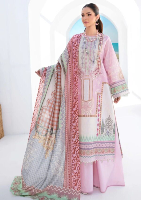 Humdum Saira Bano Hb24 09 Lawn Collection