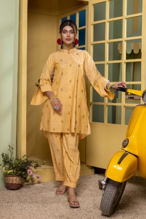 Charizma 2 Pc Embroidered Lawn Shirt With Cotton Toruser Cnp22 100