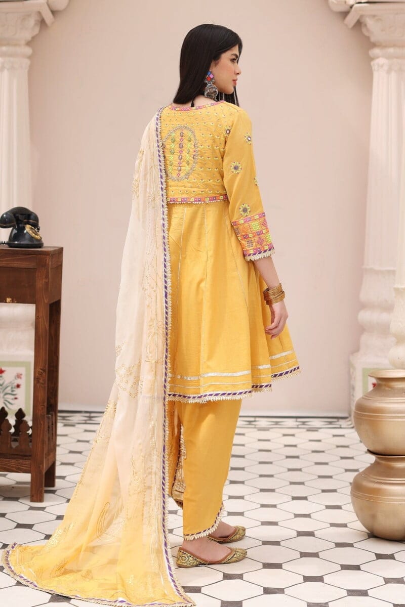 Charizma 3 Pc Embroidered Lawn Shirt With Chiffon Dupatta And Trouser Cnp 4 012