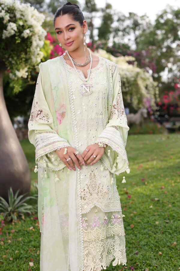 Noor D11-B Mint Schifli Luxury Chikankari Lawn 24