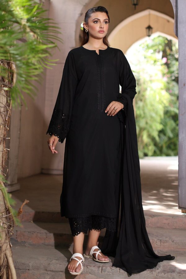 Charizma 3 Pc Embroidered Cotton Shirt With Chiffon Dupatta And Trouser Cnp 4 053