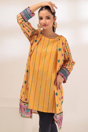 Bonanza Satrangi Yellow Lawn 2 Piece Aak232p01 Co Ord Sets