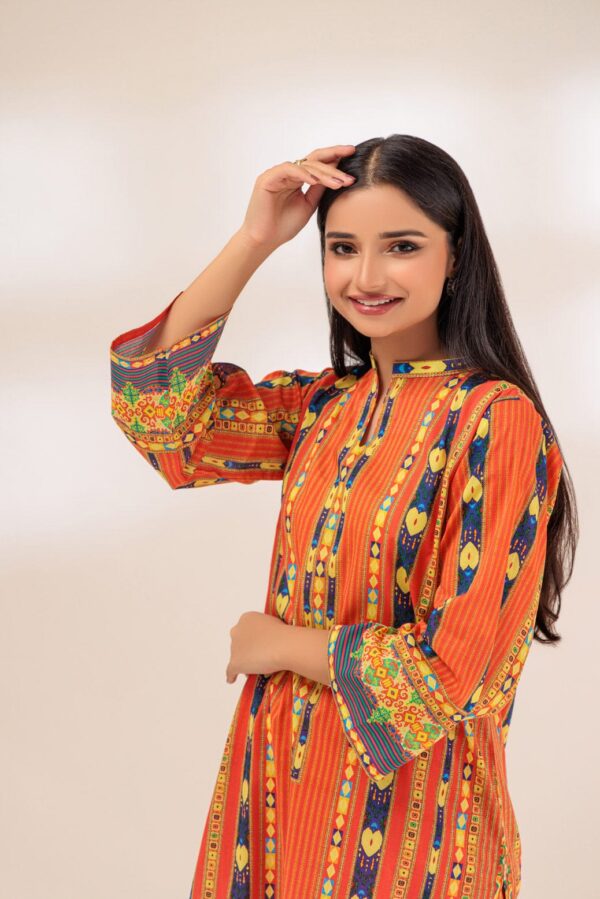 Bonanza Satrangi Red Lawn 2 Piece Aak232P05 Co Ord Sets