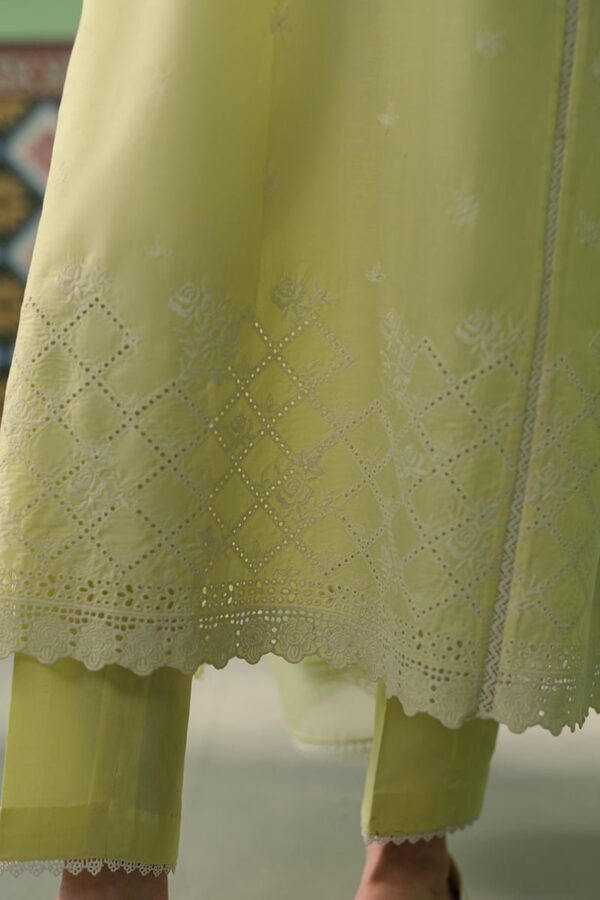 Cross Stitch Daffodil Blane 3 Piece Chikankari Suit