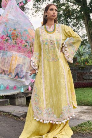 Ansab Jahangir Aj24 06 Marigold Zoha Premium Lawn Collection