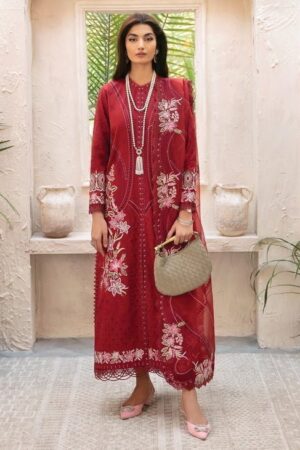 Afrozeh Cascade Emery Embroidered Luxury Lawn 3pc Suit Collection 2024