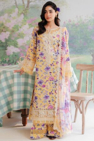 Afrozeh Al-24-V1-01 Floral Charm Embroidered Lawn Collection 2024