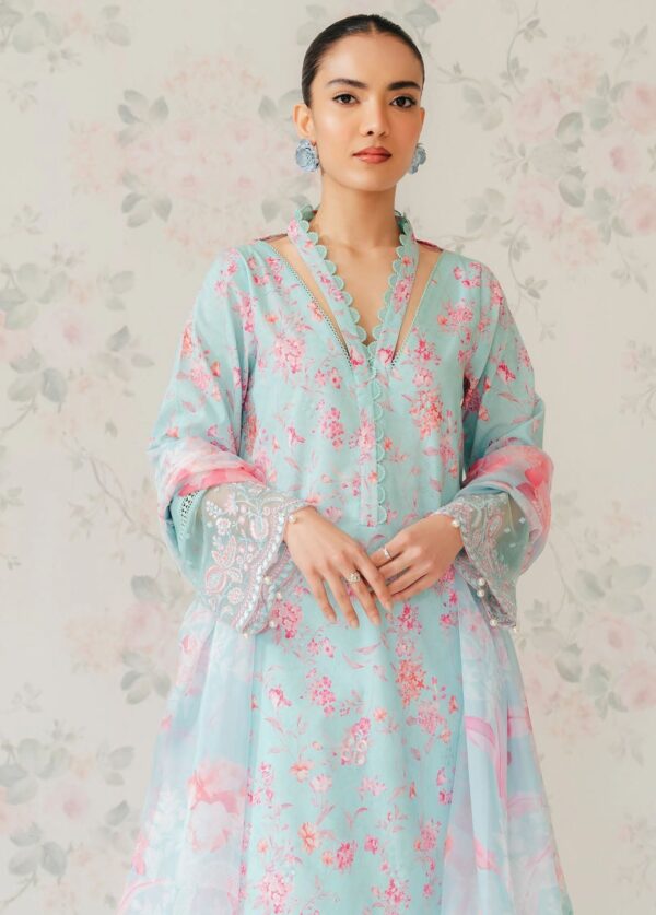 Afrozeh Al-24-V1-07 Floral Charm Embroidered Lawn Collection 2024