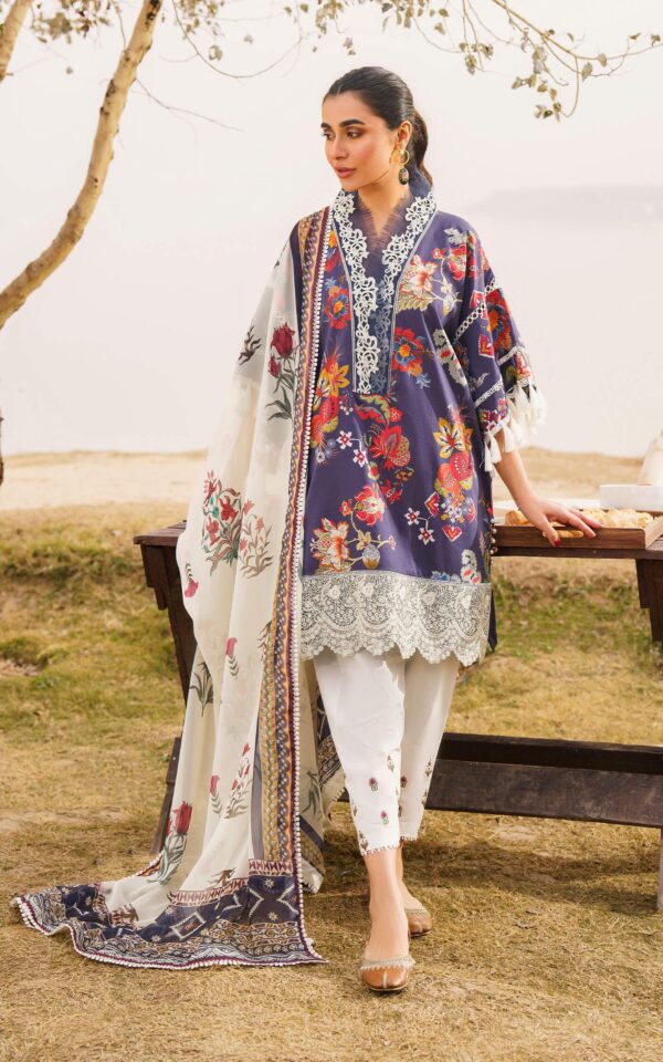 Asifa &Amp; Nabeel M 03 Alora Meraki Premium Lawn Collection