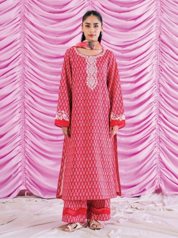 Ayzel Azl-24-V3-08 Dina Lawn 3Pc Suit Collection 2024