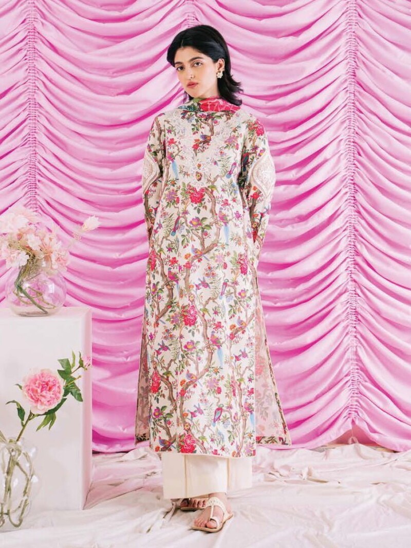 Ayzel Azl-24-V3-09 Zoe Lawn 3Pc Suit Collection 2024