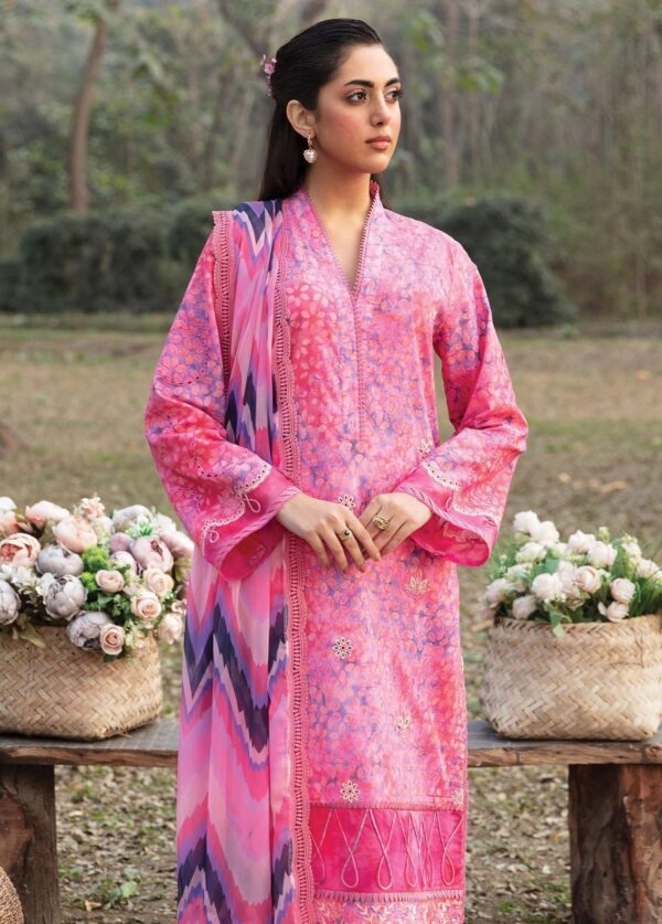 Ayzel Azl-V1-01 Sweet Pea Dream Lawn 3Pc Suit Collection 2024
