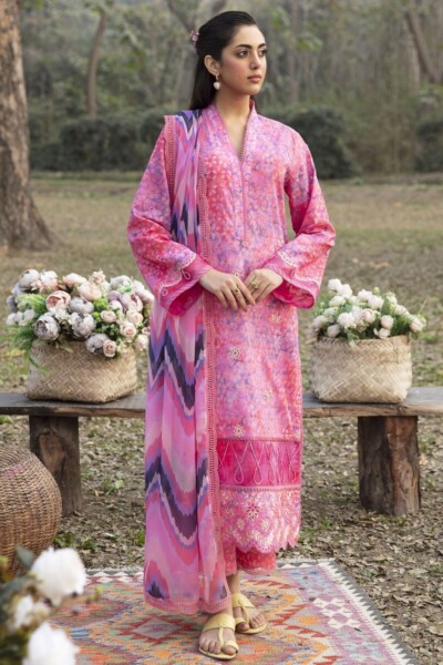 Ayzel Azl-V1-01 Sweet Pea Dream Lawn 3pc Suit Collection 2024