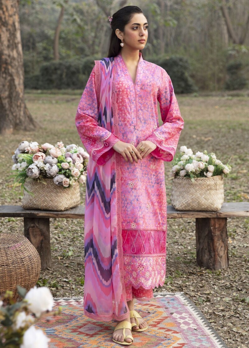 Ayzel Azl-V1-01 Sweet Pea Dream Lawn 3Pc Suit Collection 2024