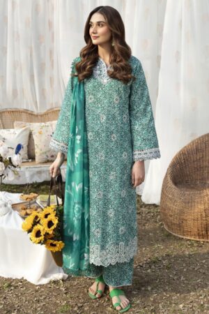 Ayzel Azl-V1-02 Iris Dream Lawn 3pc Suit Collection 2024