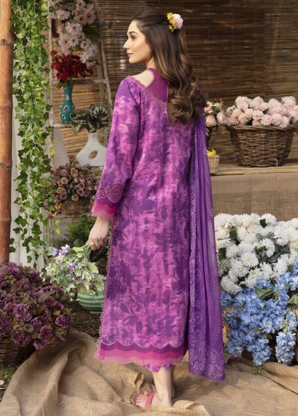 Ayzel Azl-V1-04 Fuchsia Dream Lawn 3Pc Suit Collection 2024