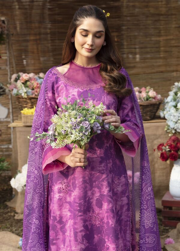 Ayzel Azl-V1-04 Fuchsia Dream Lawn 3Pc Suit Collection 2024