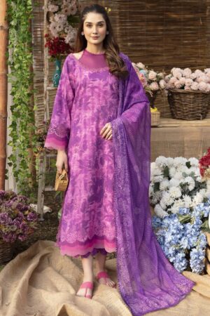 Ayzel Azl-V1-04 Fuchsia Dream Lawn 3pc Suit Collection 2024