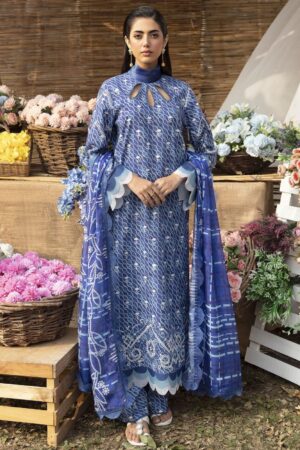 Ayzel Azl-V1-06 Lazuli Dream Lawn 3pc Suit Collection 2024