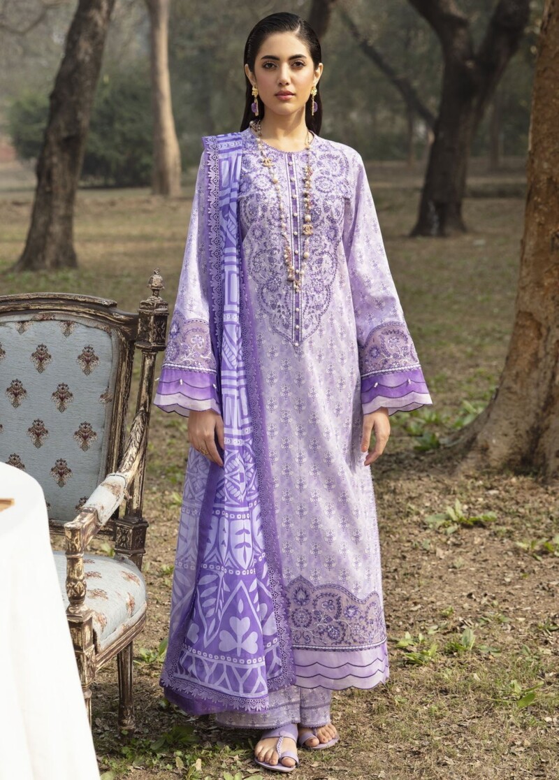 Ayzel Azl-V1-07 Freesia Dream Lawn 3Pc Suit Collection 2024