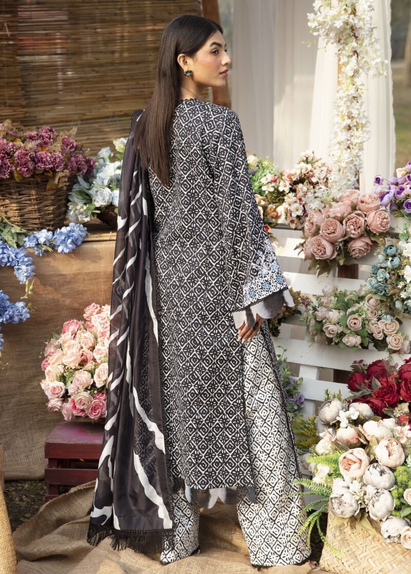 Ayzel Azl-V1-08 Batflower Dream Lawn 3Pc Suit Collection 2024