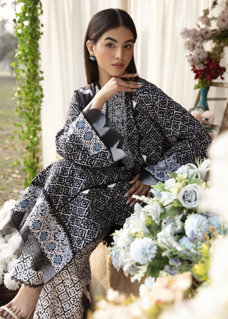 Ayzel Azl-V1-08 Batflower Dream Lawn 3Pc Suit Collection 2024