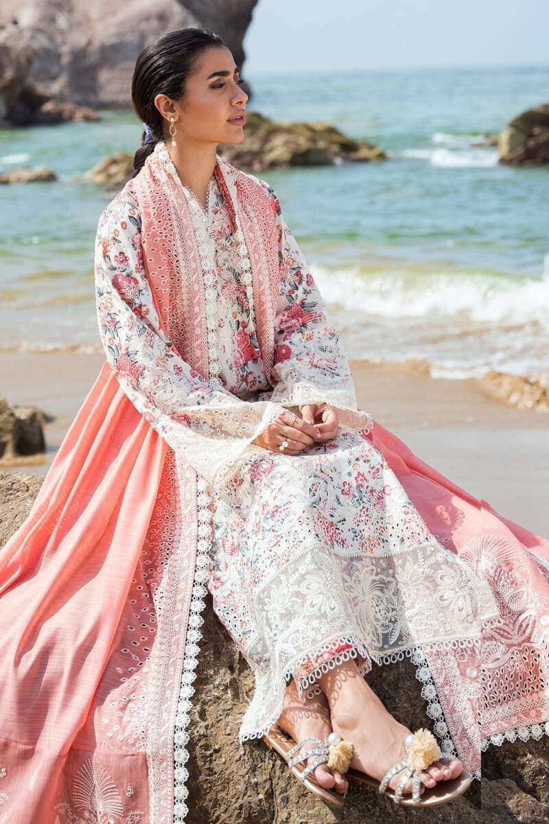 Afrozeh Gardenia Together Embroidered Lawn 3Pc Suit Collection 2024