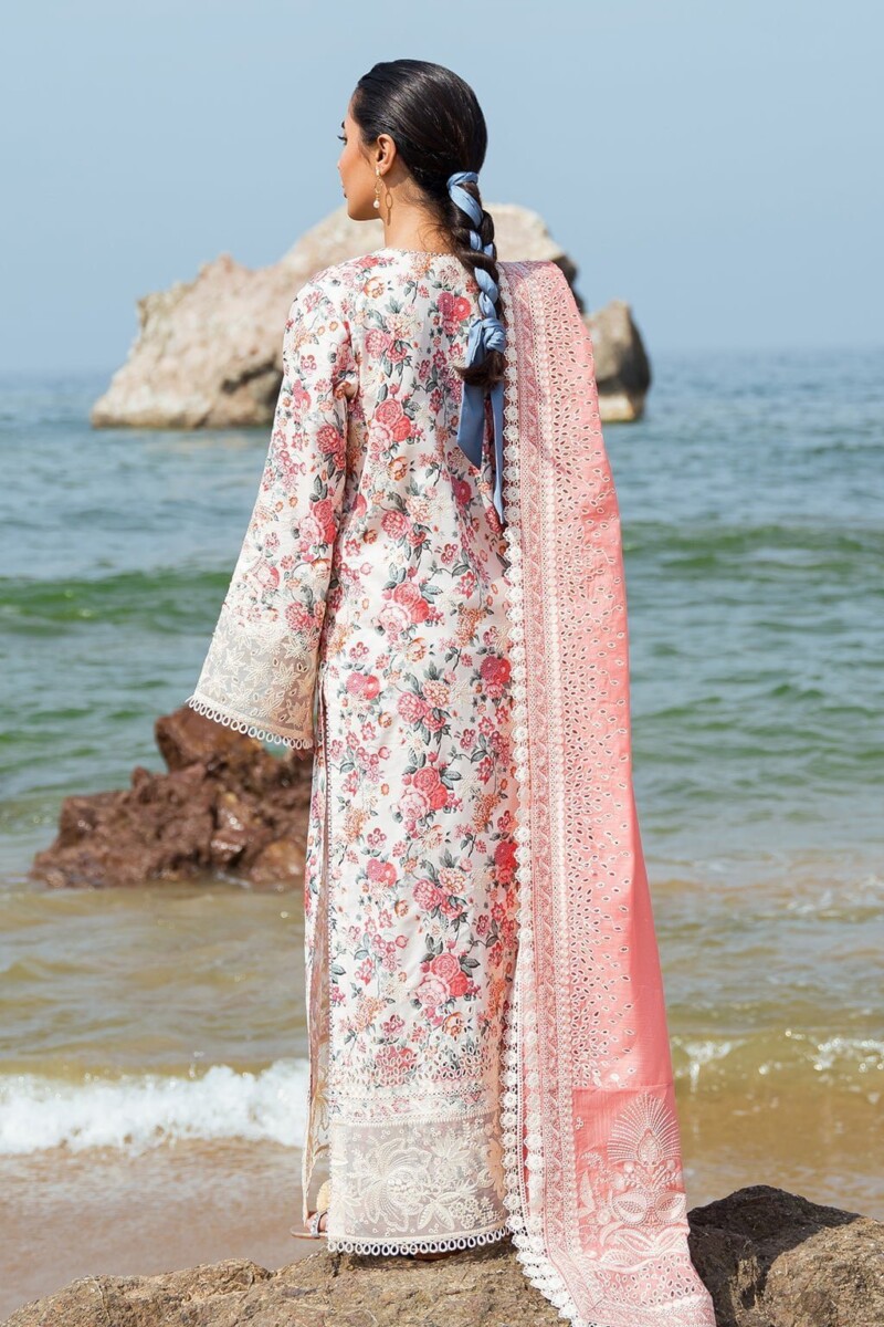 Afrozeh Gardenia Together Embroidered Lawn 3Pc Suit Collection 2024