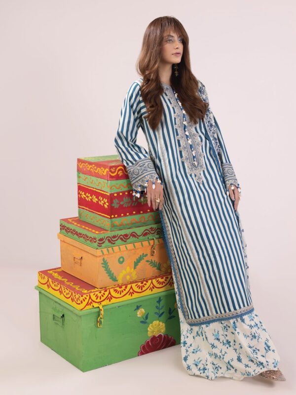 Faiza Faisal Albeli Embroidered Lawn 3pc Suit Collection 2024