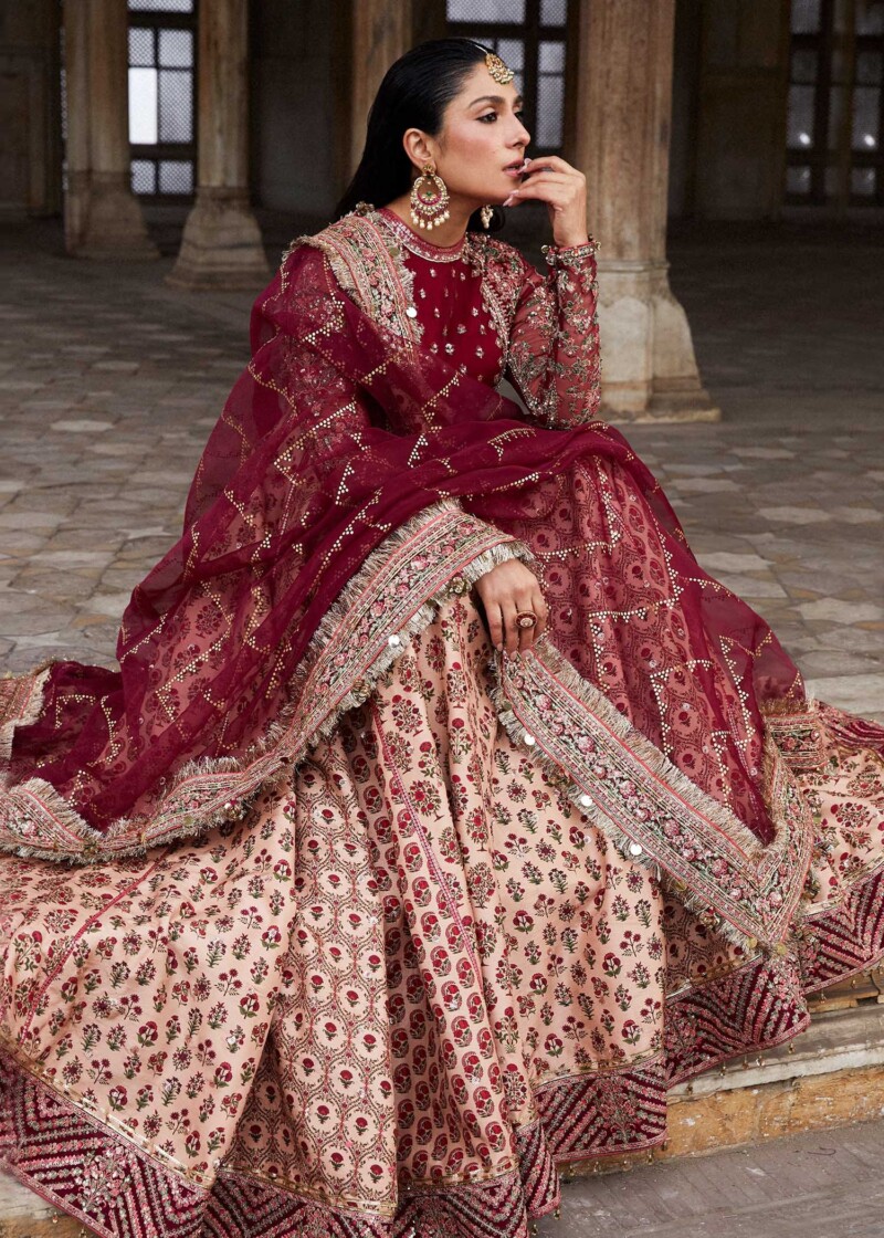 Hussain Rehar Dress Alta Luxury Festive Formal Korean Rawsilk Collection 2024